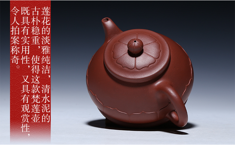 潘洪均大师壶茶壶紫砂壶梵莲壶