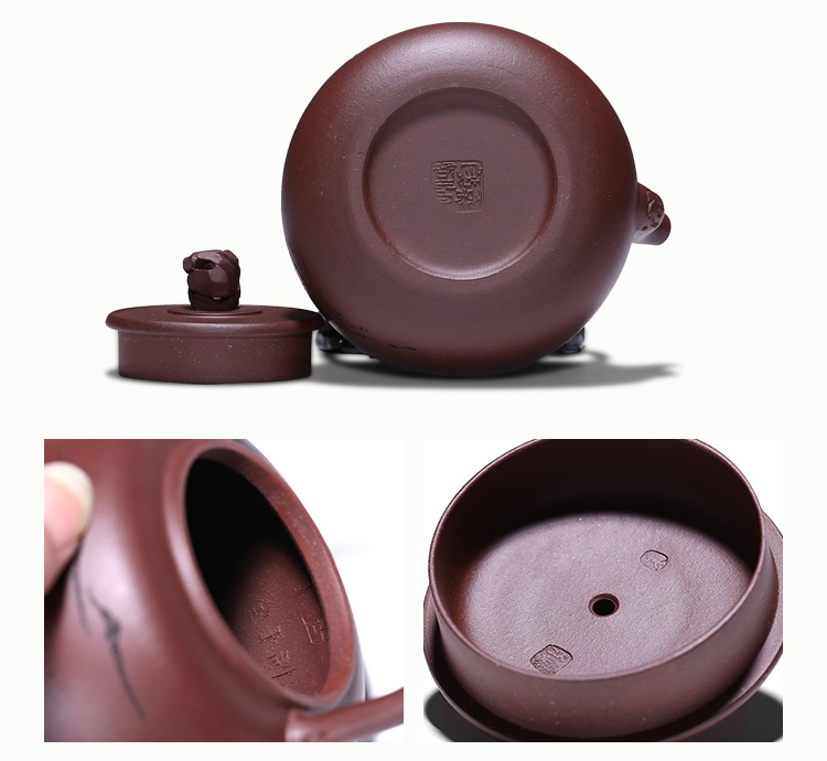朱鸿钧大师壶茶壶紫砂壶灵石提梁壶