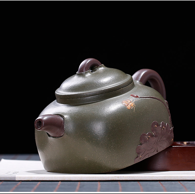 【王镇学】大师壶茶壶-紫砂壶-荷趣壶340cc